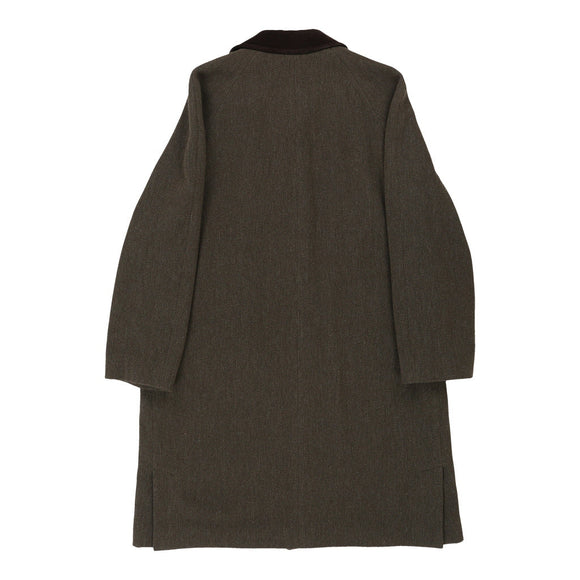 Vintage brown Trussardi Coat - mens xx-large