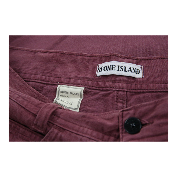 Vintage red Stone Island Trousers - womens 32" waist