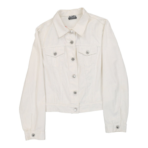 Vintage Iceberg Denim Jacket - Small White Cotton denim jacket Iceberg   