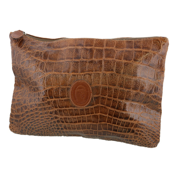 Vintage brown Clutch Bag Trussardi Bag - womens no size