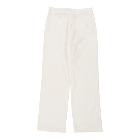 Vintage white Burberry Trousers - womens 30" waist