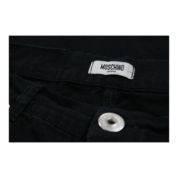 Vintage black Moschino Jeans Trousers - womens 30" waist