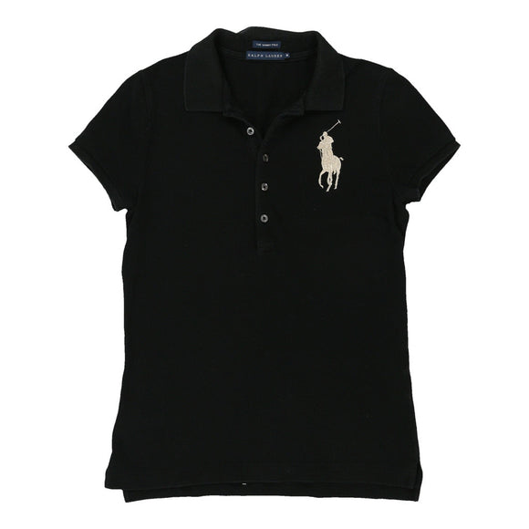 Vintage black Ralph Lauren Polo Shirt - womens medium