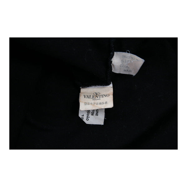 Vintage black Valentino Short Sleeve Shirt - mens large