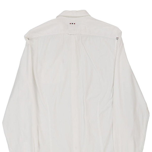 Vintage white Napapijri Shirt - mens medium