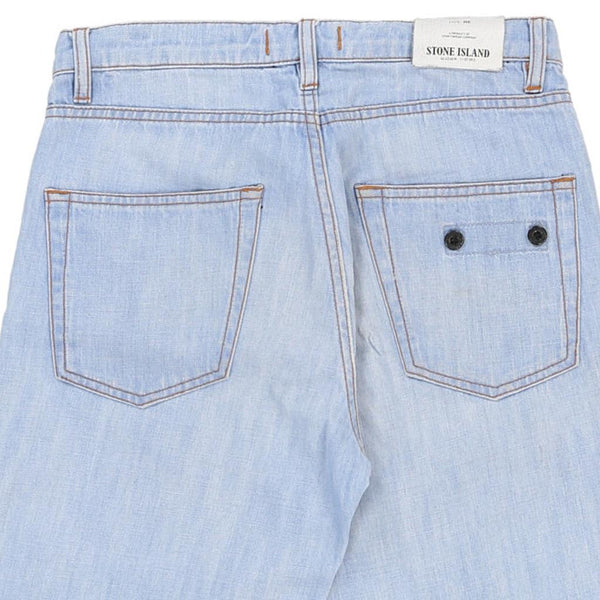 Vintage blue Age 14 Spring / Summer 2015 Stone Island Denim Shorts - boys 28" waist