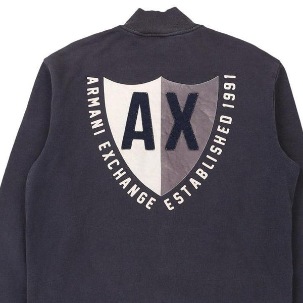 Vintage blue Armani Exchange Zip Up - mens x-large