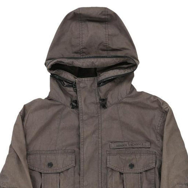 Vintage grey Armani Exchange Jacket - mens medium