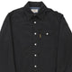 Vintage black Armani Jeans Denim Shirt - mens medium