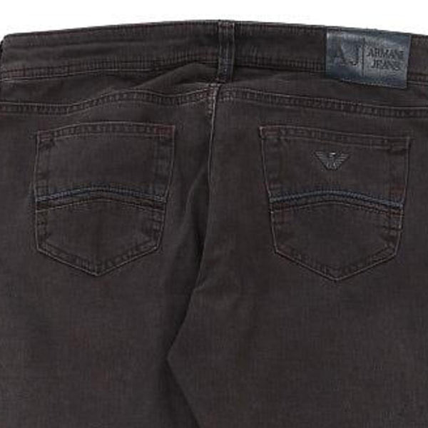 Vintage black Armani Jeans Jeans - mens 32" waist