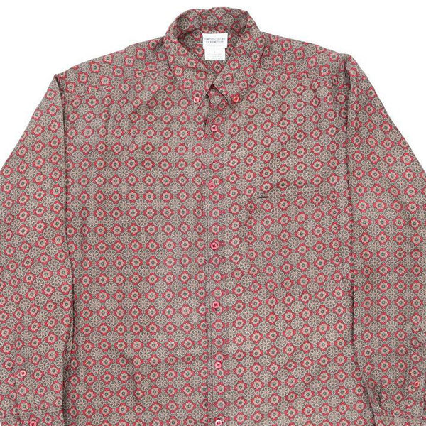 Vintage red Benetton Patterned Shirt - mens large