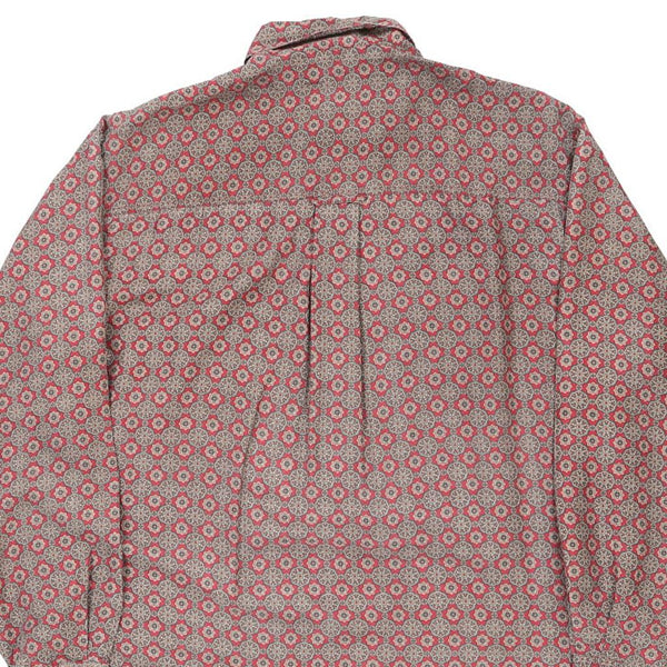 Vintage red Benetton Patterned Shirt - mens large