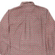 Vintage red Benetton Patterned Shirt - mens large
