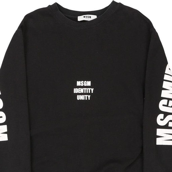 Vintage black Msgm Sweatshirt - mens small