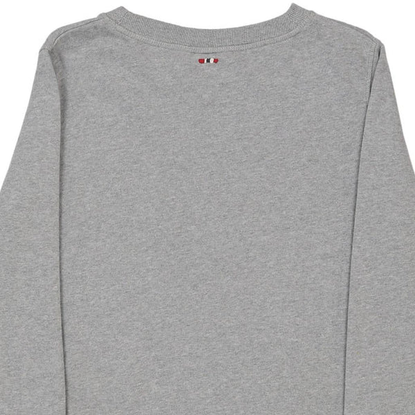 Vintage grey Napapijri Sweatshirt - mens small