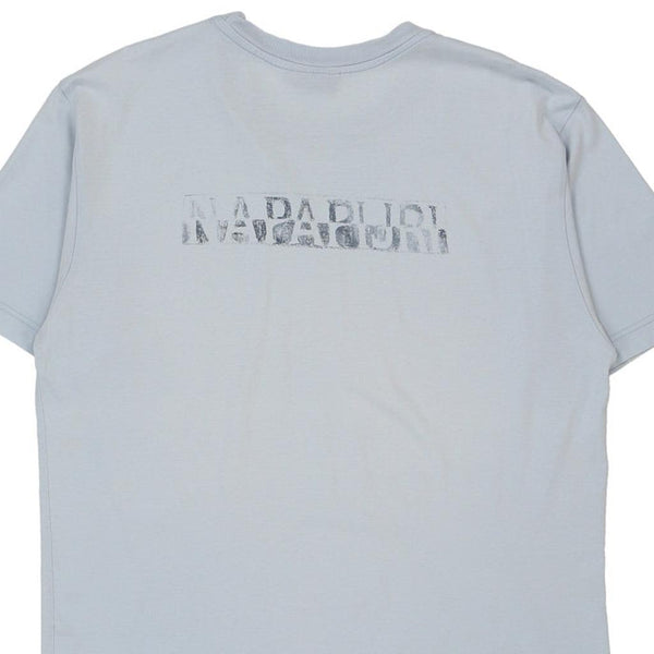Vintage blue Napapijri T-Shirt - mens medium