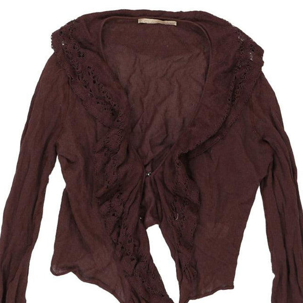Vintage brown Cavalli Class Cardigan - womens large