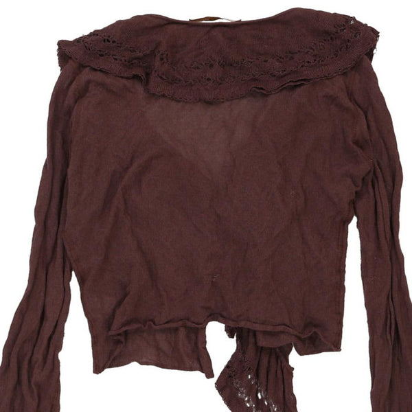 Vintage brown Cavalli Class Cardigan - womens large