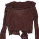 Vintage brown Cavalli Class Cardigan - womens large