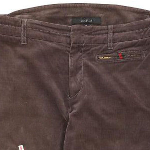 Vintage brown Gucci Trousers - womens 32" waist