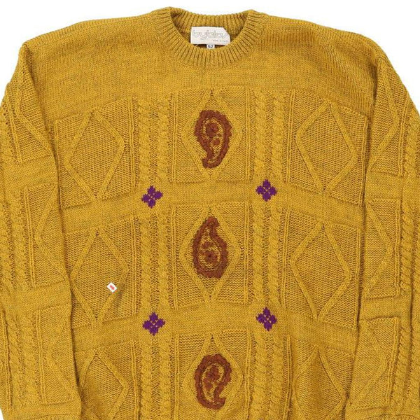 Vintage yellow Byblos Jumper - womens x-large