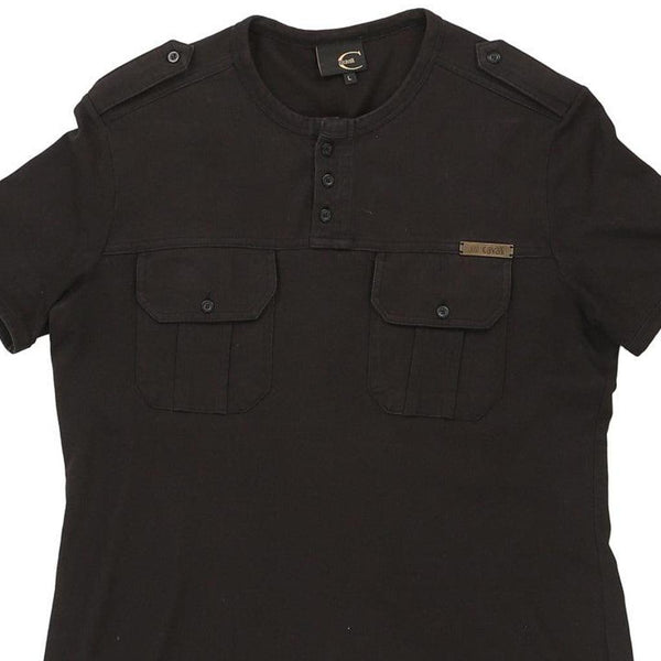 Vintage black Just Cavalli T-Shirt - womens large