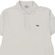 Vintagewhite Lacoste Polo Shirt - mens medium