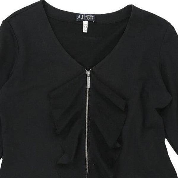 Vintageblack Armani Jeans Top - womens medium