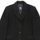 Vintage black Burberry London Overcoat - mens medium
