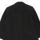 Vintage black Burberry London Overcoat - mens medium