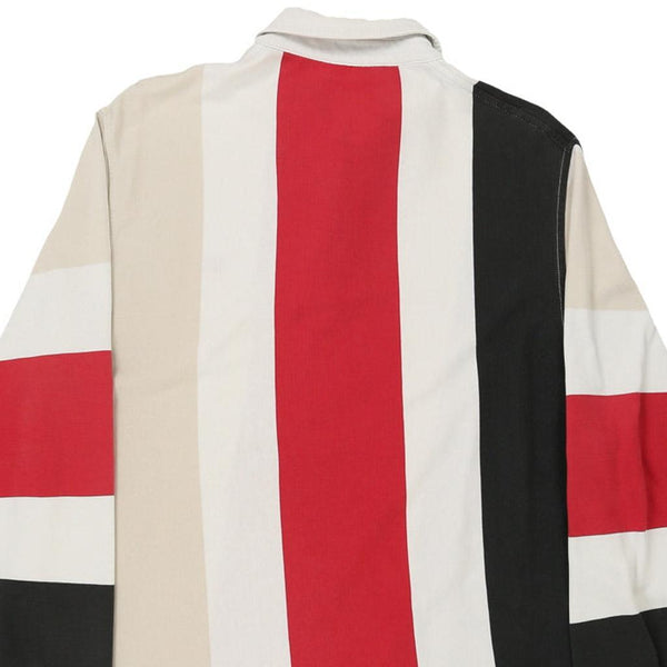 Vintage cream Burberry London Rugby Shirt - mens large