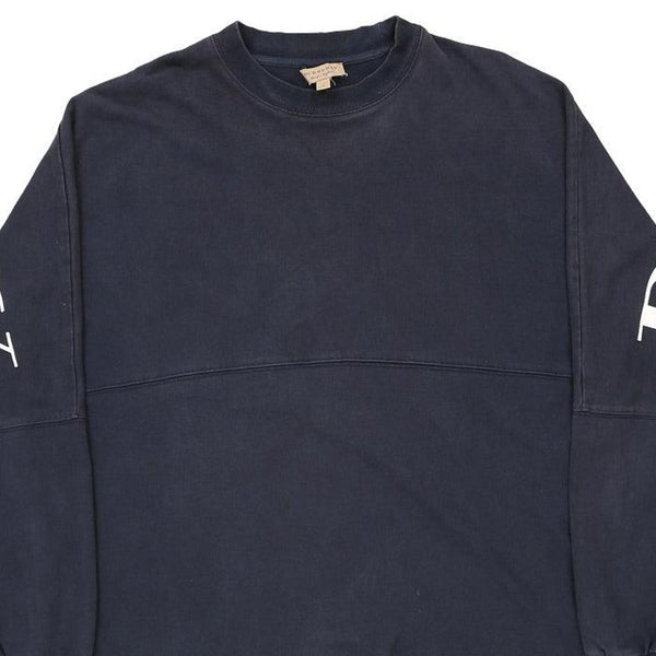 Vintage blue Burberry London Long Sleeve T-Shirt - mens large