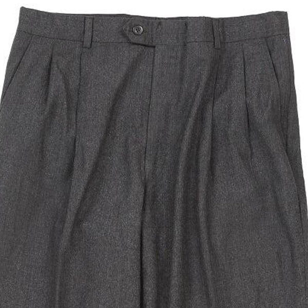 Vintage grey Burberry London Trousers - mens 34" waist