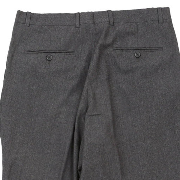 Vintage grey Burberry London Trousers - mens 34" waist