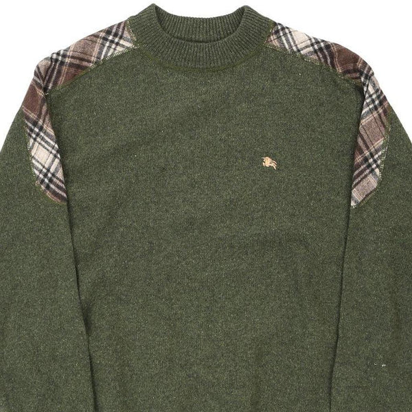 Vintage green Burberry London Jumper - mens x-large