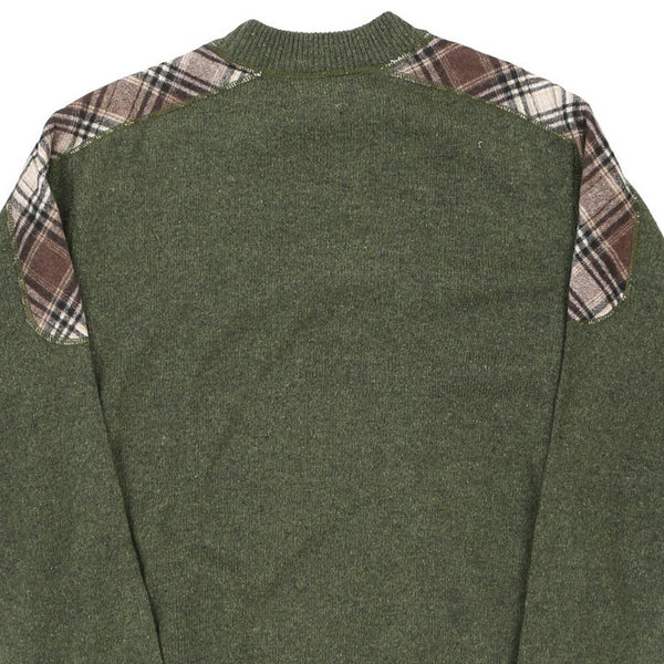Vintage green Burberry London Jumper - mens x-large