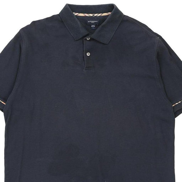 Vintage blue Burberry Golf Polo Shirt - mens large