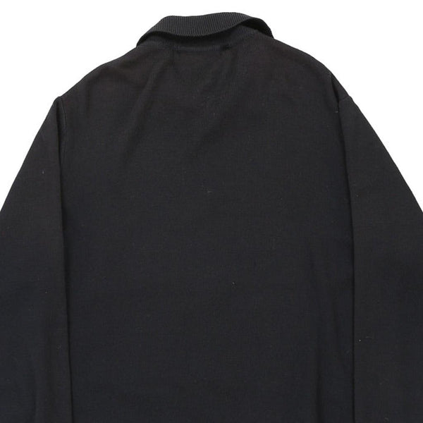 Vintage black Burberry Cardigan - mens x-large