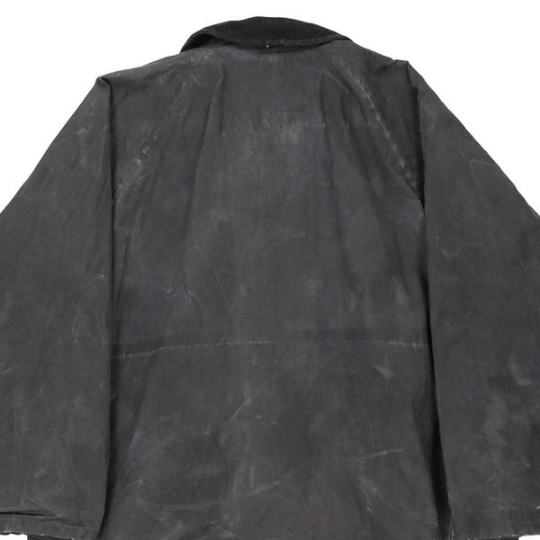 Vintage black Burberry Wax Jacket - womens small