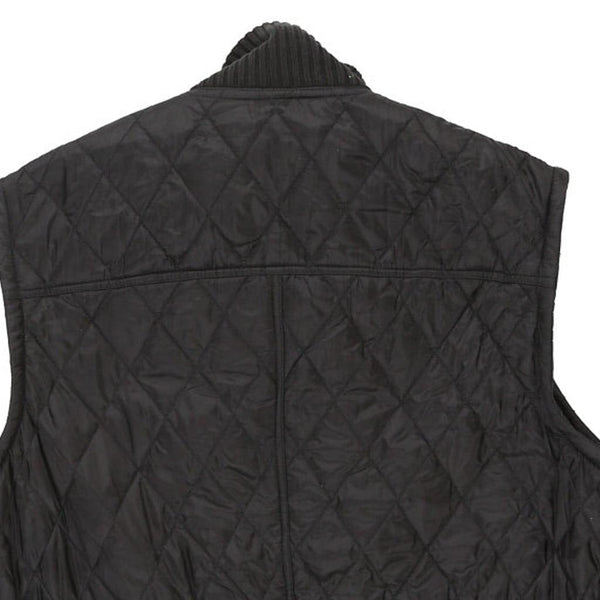 Vintage black Burberry Brit Gilet - womens large