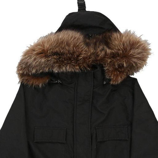 Vintage black Burberry London Coat - womens medium