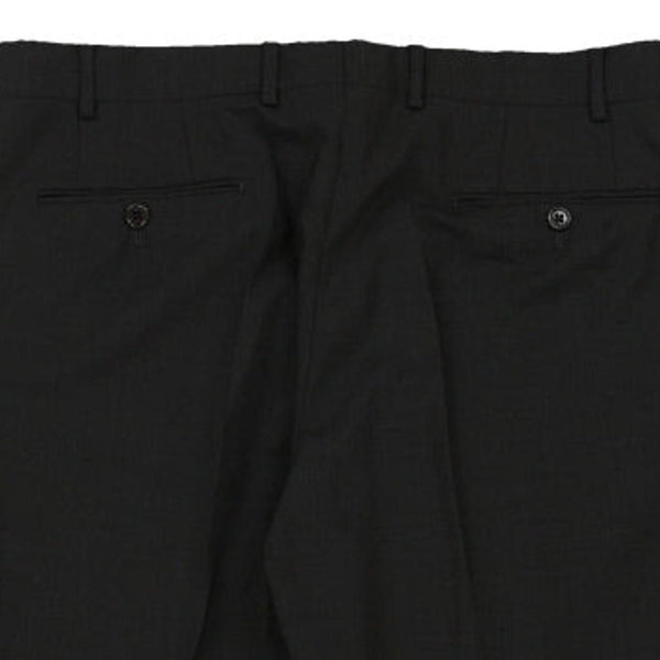 Vintage black Collezioni Armani Trousers - mens 35" waist