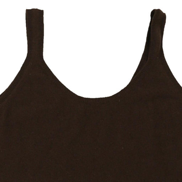 Vintage brown Prada Cami Top - womens x-large