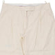 Vintage cream Salvatore Ferragamo Trousers - womens 36" waist