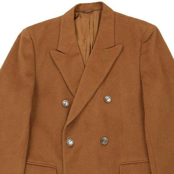 Vintage brown Pierre Balmain Overcoat - mens large