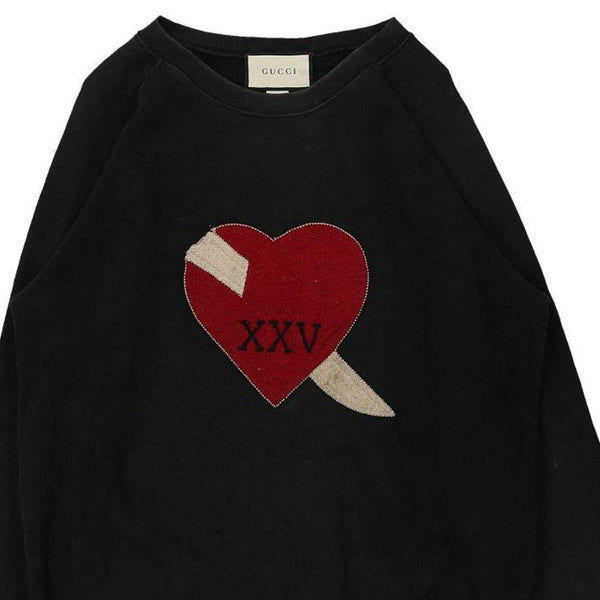 Vintage black Gucci Sweatshirt - mens small