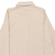 Vintage cream Burberry Long Sleeve Polo Shirt - mens medium