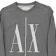 Vintage grey Armani Exchange Sweatshirt - mens x-small