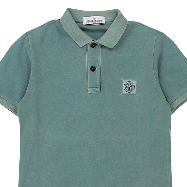 Vintage blue Age 10 Spring / Summer 2015 Stone Island Polo Shirt - boys small