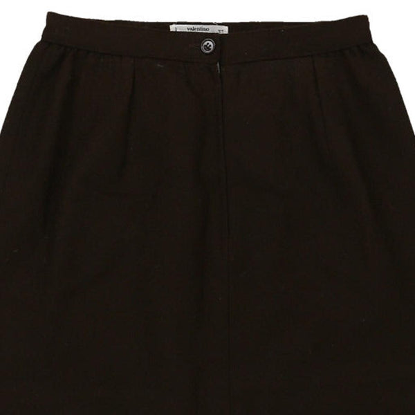 Vintage brown Valentino Midi Skirt - womens 24" waist